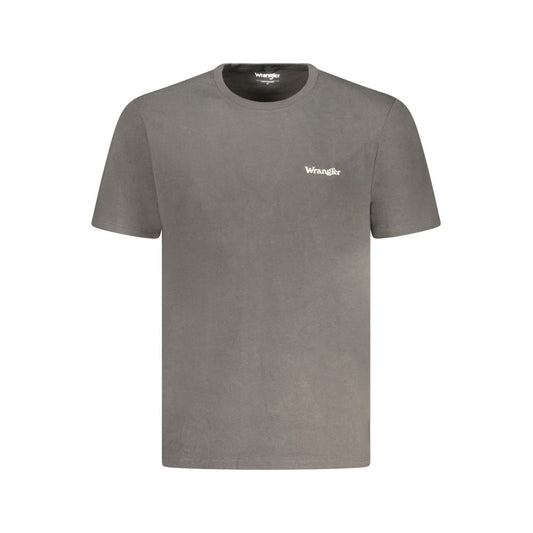 Wrangler Black Cotton T-Shirt Wrangler Dim Gray