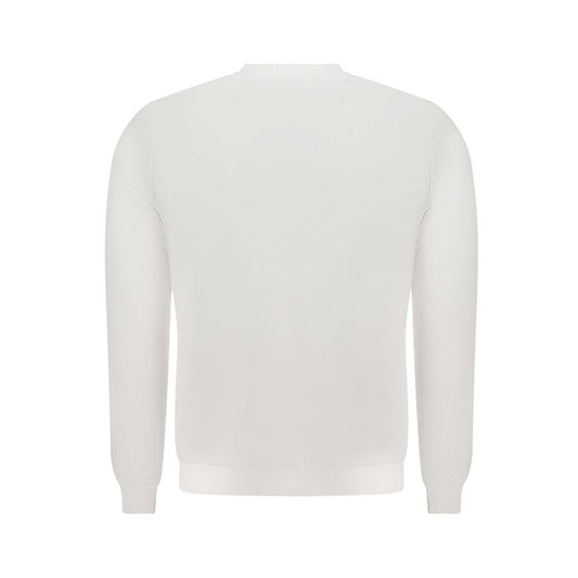 U.S. Grand Polo White Cotton Sweater U.S. Grand Polo Light Gray