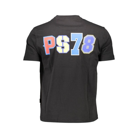 Plein Sport Black Cotton Men T-Shirt Plein Sport Dark Slate Gray