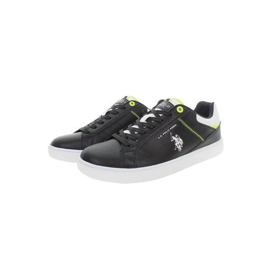 U.S. POLO ASSN. Black Polyester Men Sneaker U.S. POLO ASSN. Light Gray