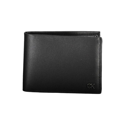 Calvin Klein Black Leather Men Wallet Calvin Klein Dark Slate Gray