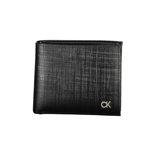 Calvin Klein Elegant Dual Compartment Leather Wallet Calvin Klein Dark Slate Gray