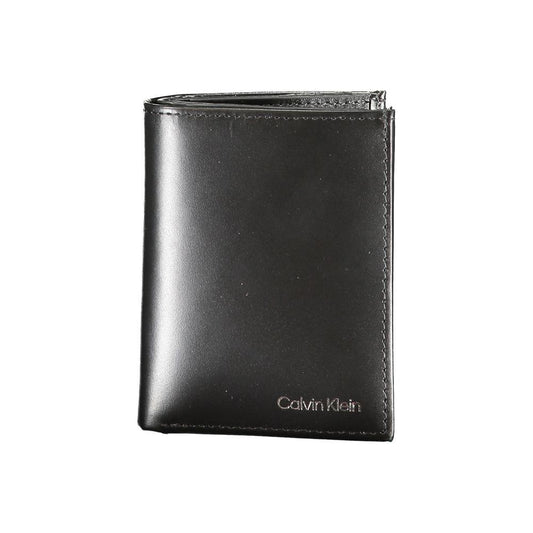 Calvin Klein Black Leather Wallet Calvin Klein Dark Slate Gray
