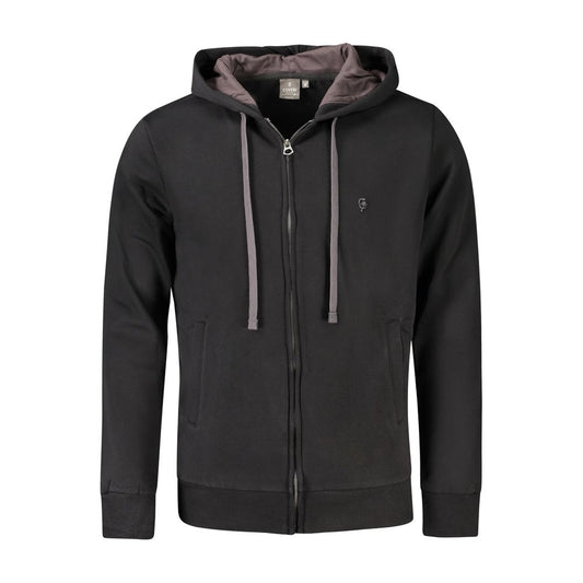 Coveri Moving Black Cotton Men Sweater Coveri Moving Dark Slate Gray
