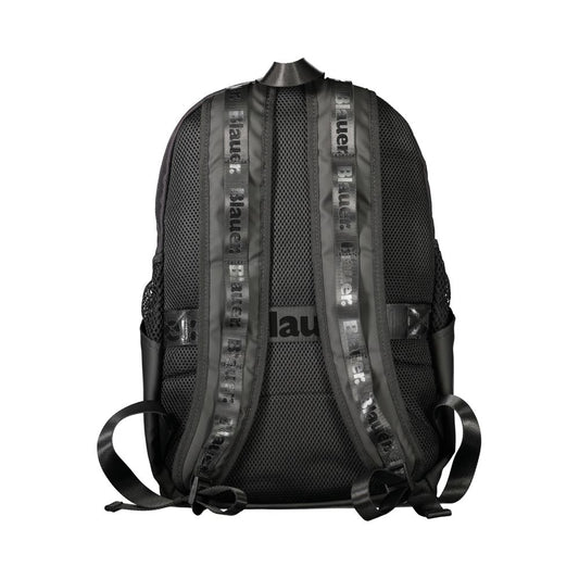 Blauer Black Polyester Men Backpack Blauer Dark Slate Gray