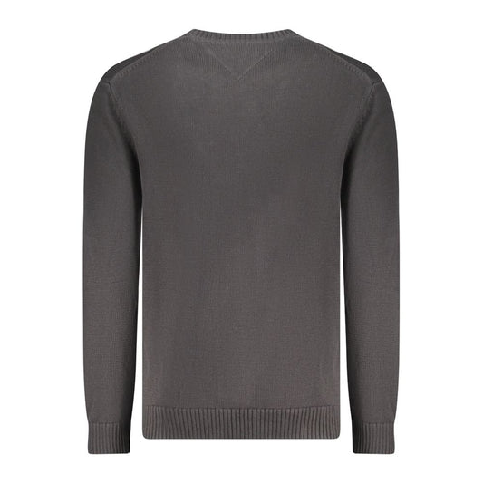 Tommy Hilfiger Black Cotton Men Sweater Tommy Hilfiger Dark Slate Gray