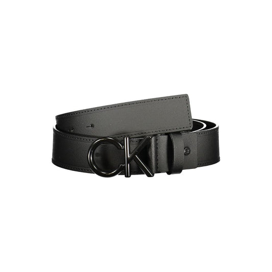 Calvin Klein Black Leather Men Belt Calvin Klein Dark Slate Gray