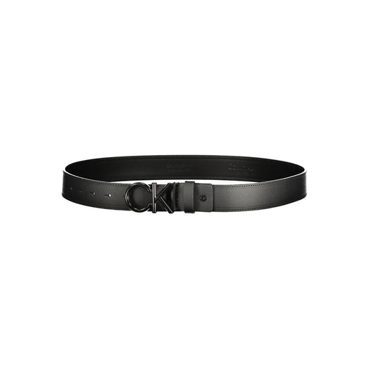 Calvin Klein Black Leather Men Belt Calvin Klein Dark Slate Gray