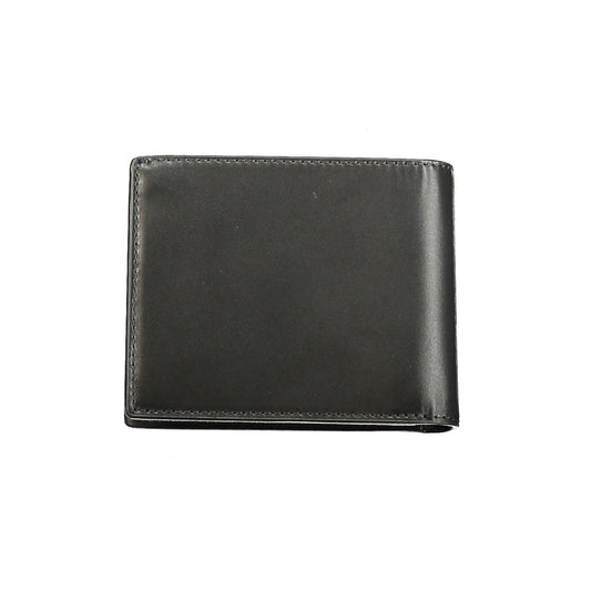 Calvin Klein Black Leather Men Wallet Calvin Klein Dark Slate Gray