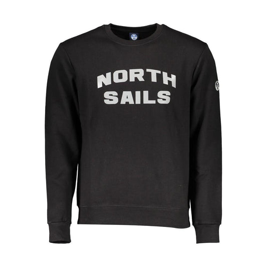 North Sails Black Cotton Men Sweater North Sails Dark Slate Gray