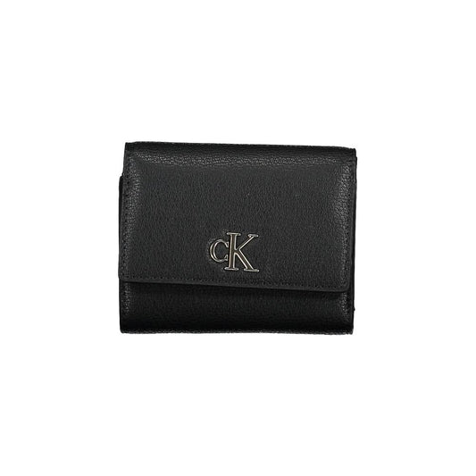 Calvin Klein Black Polyester Women Wallet Calvin Klein Dark Slate Gray
