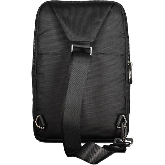 Piquadro Black Recycled Polyethylene Men Shoulder Bag Piquadro Dark Slate Gray
