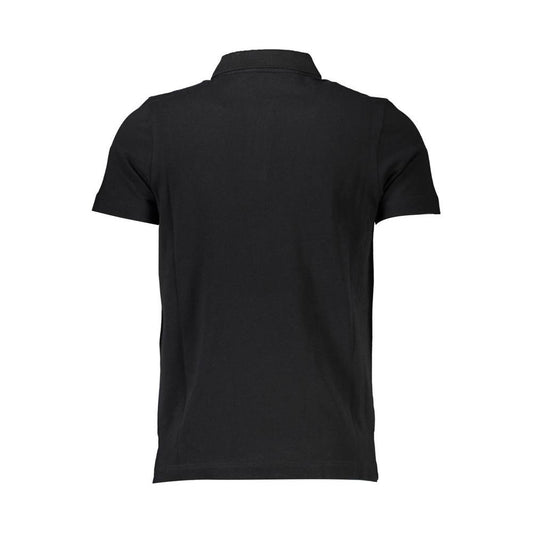 Cavalli Class Black Cotton Men Polo Shirt Cavalli Class Black