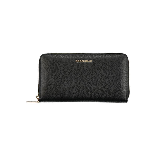 Coccinelle Elegant Leather Wallet with Multiple Compartments Coccinelle Dark Slate Gray
