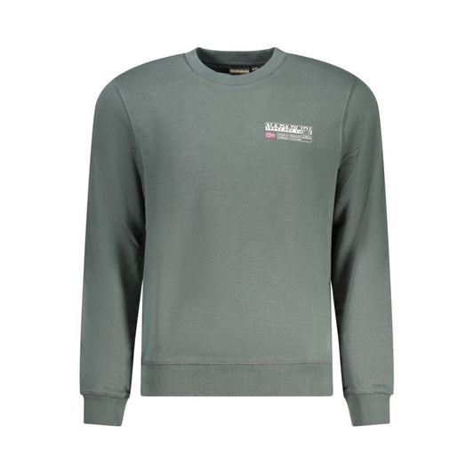 Napapijri Green Cotton Sweater Napapijri Dim Gray