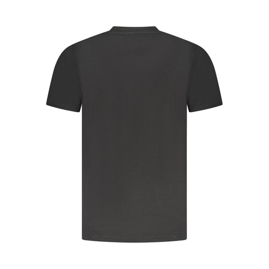 Cavalli Class Black Cotton Men T-Shirt Cavalli Class Dark Slate Gray