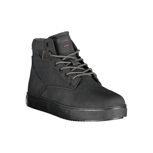Carrera Chic Black Lace-up Boots with Contrast Details Carrera Dark Slate Gray
