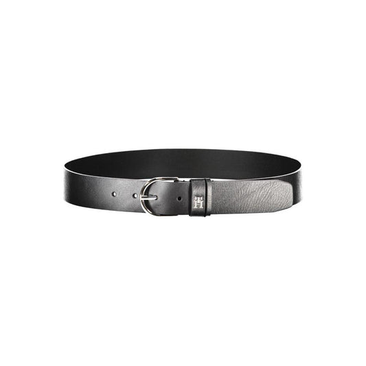 Tommy Hilfiger Black Leather Women Belt Tommy Hilfiger Dark Slate Gray