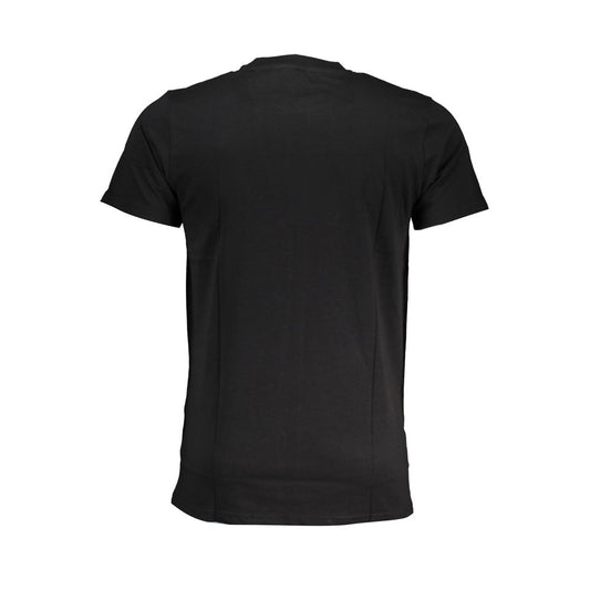 Cavalli Class Black Cotton T-Shirt Cavalli Class Black