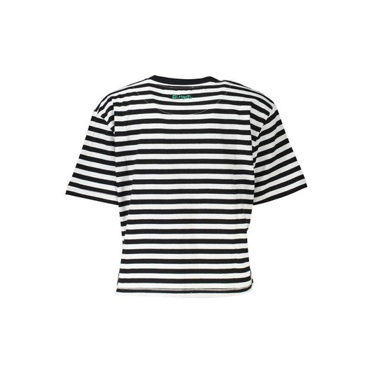Desigual Black Cotton Women T-Shirt Desigual Lavender