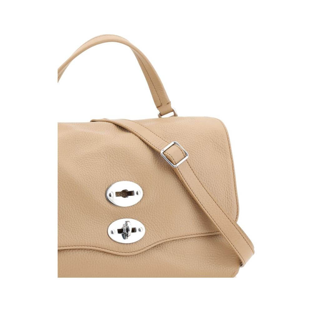 Front view with bag zipped and handles upright.