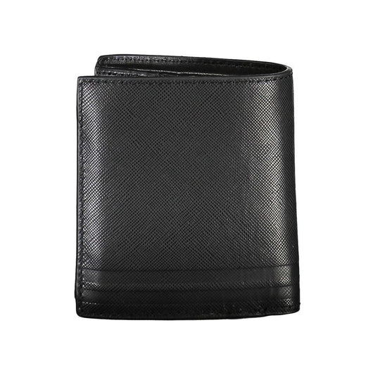 Tommy Hilfiger Black Leather Men Wallet Tommy Hilfiger Dark Slate Gray