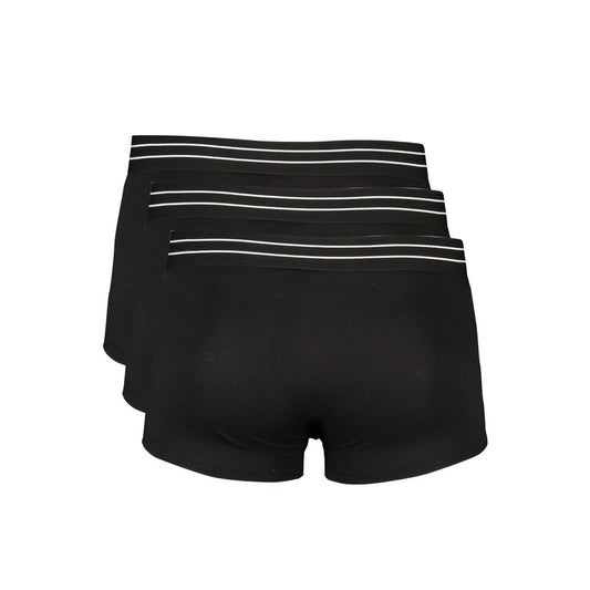 Cavalli Class Black Cotton Underwear Cavalli Class Black
