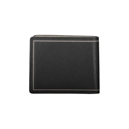 Tommy Hilfiger Black Leather Double Card Wallet Tommy Hilfiger Dark Slate Gray