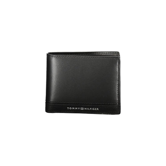 Tommy Hilfiger Black Leather Men Wallet