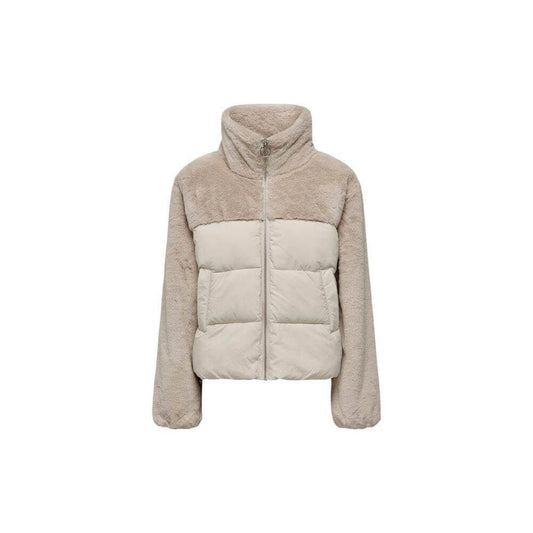 Only Beige Polyester Jackets & Coat ON-15571302507-IT42|M