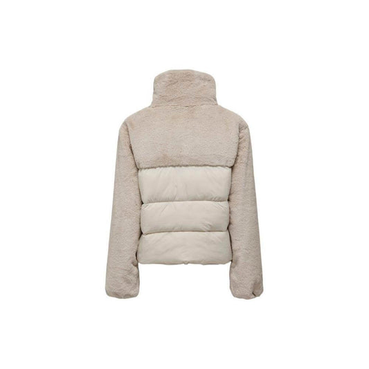 Only Beige Polyester Jackets & Coat ON-15571302507-IT42|M