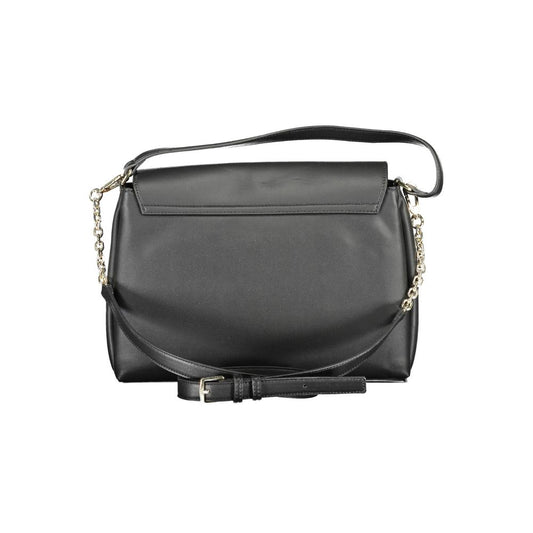 Calvin Klein Black Polyester Women Handbag Calvin Klein Dim Gray