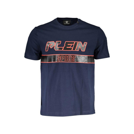 Plein Sport Blue Cotton Men T-Shirt