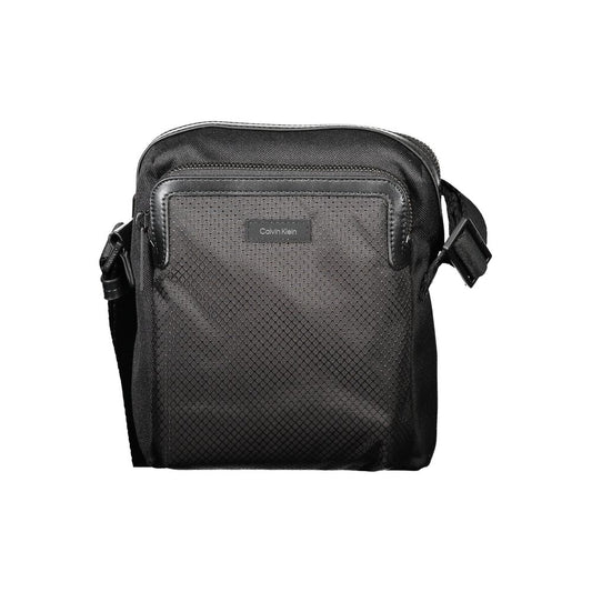 Calvin Klein Black Polyester Men Shoulder Bag Calvin Klein Dark Slate Gray