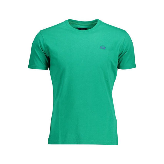 La Martina Green Cotton Men T-Shirt