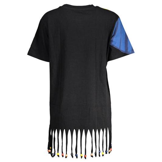 Desigual Black Cotton Women Dress Desigual Dark Slate Gray