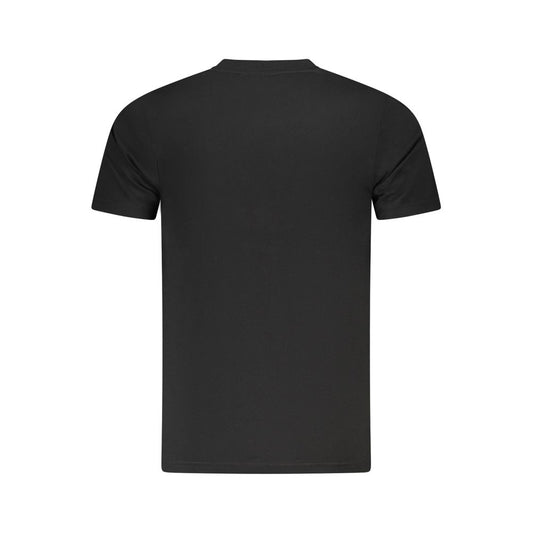 Cavalli Class Black Cotton Men T-Shirt Cavalli Class Dark Slate Gray