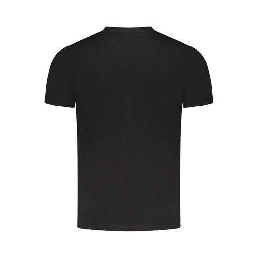Cavalli Class Black Cotton Men T-Shirt Cavalli Class Dark Slate Gray