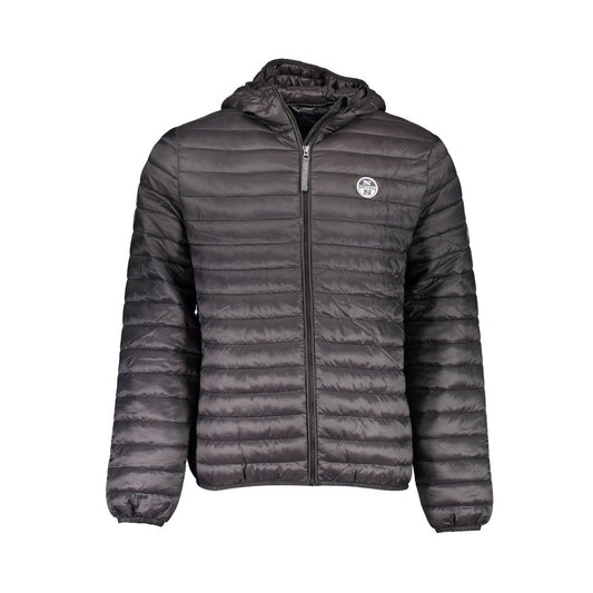 North Sails Black Polyamide Men Jacket North Sails Dark Slate Gray