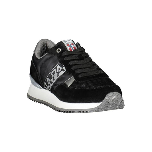 Napapijri Black Polyester Women Sneaker Napapijri Light Gray