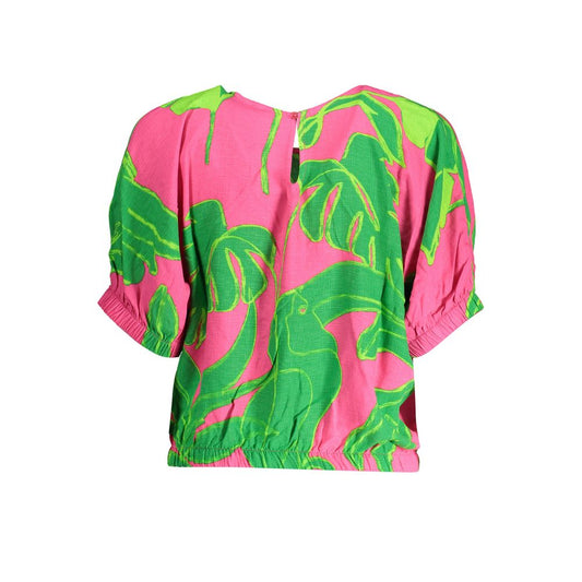 Desigual Pink Viscose Women Top Desigual Pale Violet Red