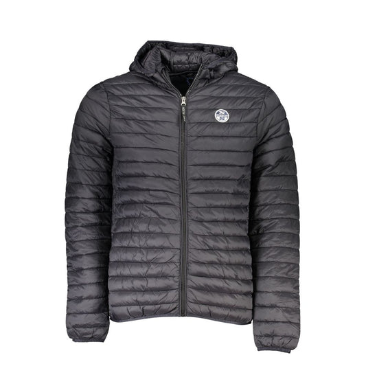 North Sails Black Polyamide Men Jacket North Sails Dark Slate Gray