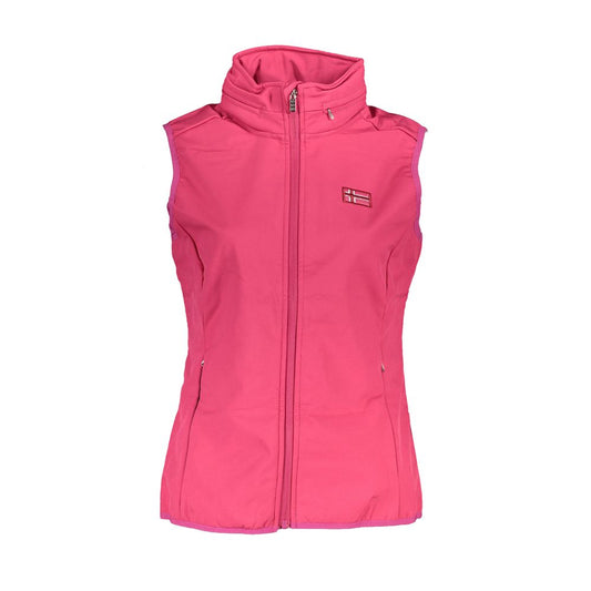 Scuola Nautica Pink Polyester Jackets & Coat Scuola Nautica Pale Violet Red