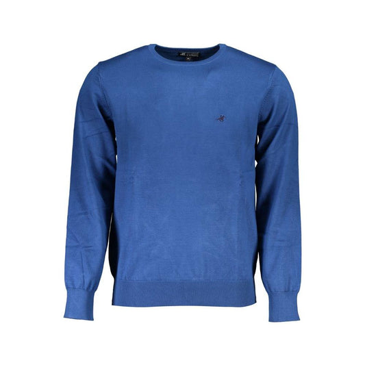 U.S. Grand Polo Blue Nylon Sweater U.S. Grand Polo Dark Slate Blue