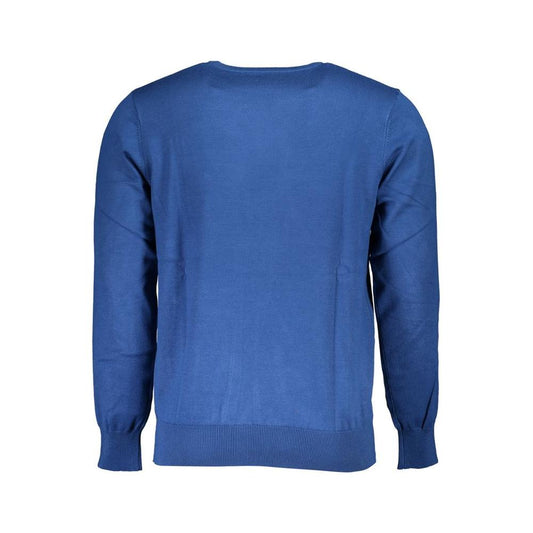 U.S. Grand Polo Blue Nylon Sweater U.S. Grand Polo Dark Slate Blue