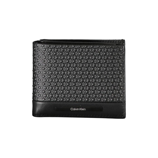 Calvin Klein Elegant Black Leather RFID Wallet Calvin Klein Dark Slate Gray