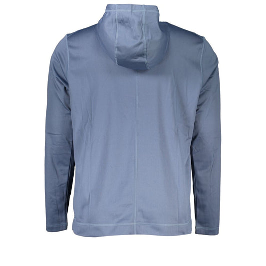 Calvin Klein Elegant Blue Hooded Sweatshirt - Men's Sports Chic Calvin Klein Light Slate Gray