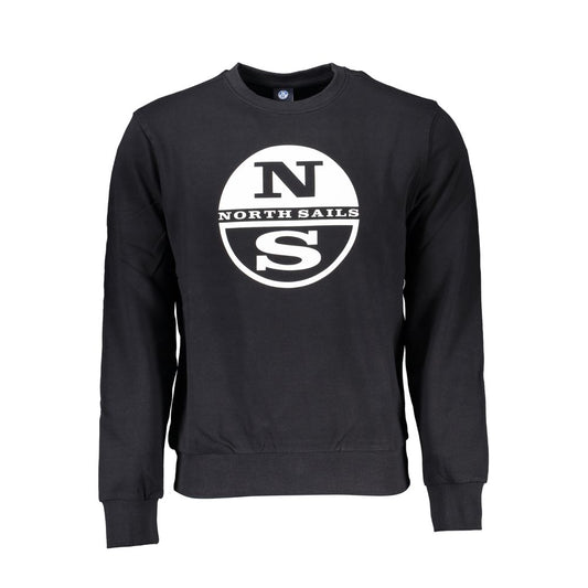 North Sails Black Cotton Sweater North Sails Dark Slate Gray