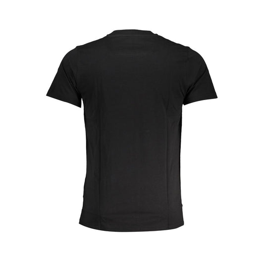 Cavalli Class Black Cotton T-Shirt Cavalli Class Black