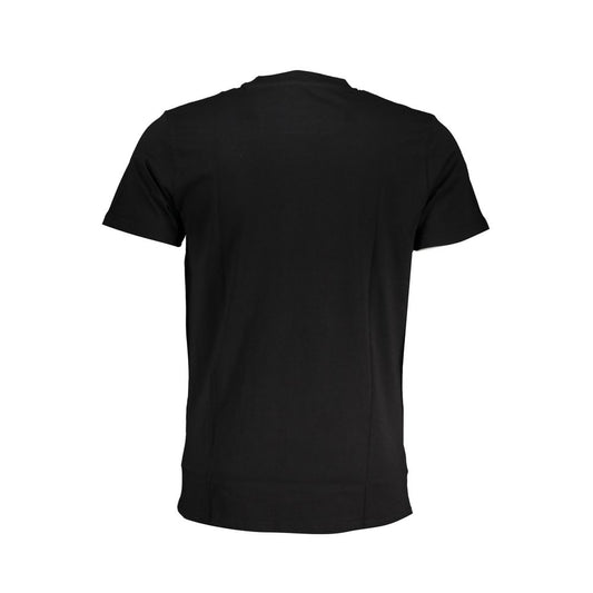 Cavalli Class Black Cotton T-Shirt Cavalli Class Black